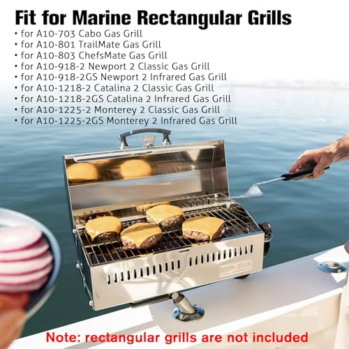 Boat Grill Mount Compatible for Rectangular Grill,Rod Holder Mount,for Boat Cutting Board/Bait Cutting Board/Fillet Table