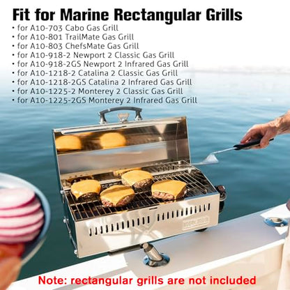 Boat Grill Mount Compatible for Rectangular Grill,Rod Holder Mount,for Boat Cutting Board/Bait Cutting Board/Fillet Table