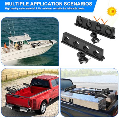 Fishing Rod Holder for Boat, 360° Rotatable Crappie Rod Holder for Boat, Boat Rod Storage Rack - style: D