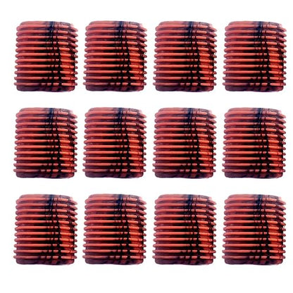 Rubber Fishing Reel Handle Grip Sleeve Non-Slip Baitcaster Knob Covers for Casting or Spinning Reel Red -12PCS