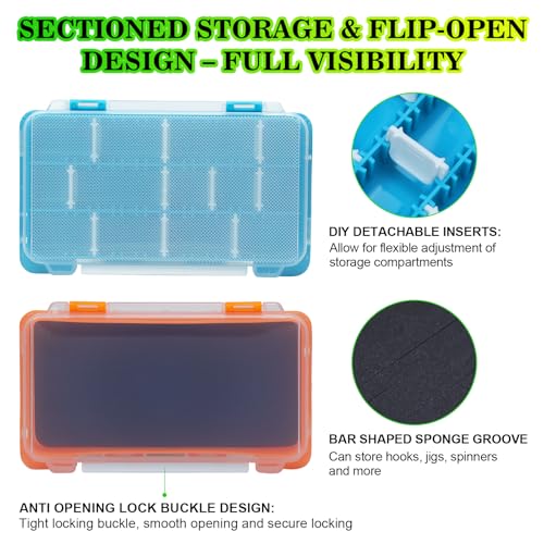 Fishing Gear Accessory Storage Bag, Handheld Tackle Carrier Bag, Blue (Plus-Blue with Two Boxes) - color: Plus-Blue with Two Boxes