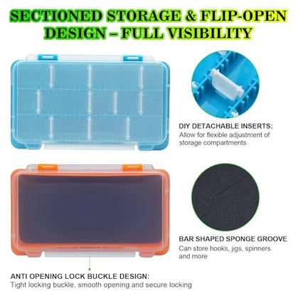 Fishing Gear Accessory Storage Bag, Handheld Tackle Carrier Bag, Blue (Plus-Blue with Two Boxes) - color: Plus-Blue with Two Boxes