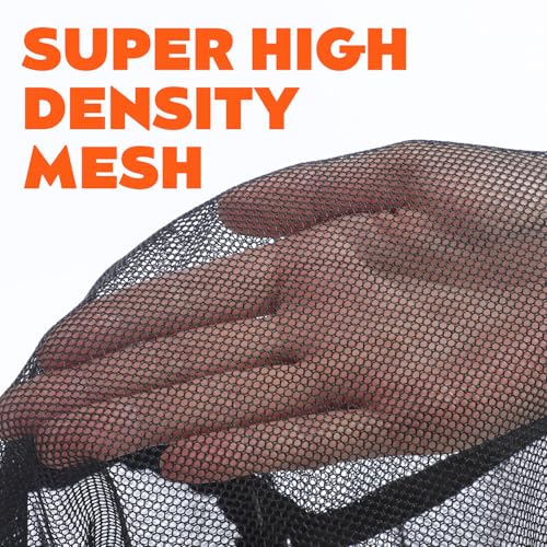 Soulchen Large Fish Bucket for Caught Fish 33 Inches Portable Collapsible Nylon Fishing Live Wells Big Floating Fishing Net Basket for Live Baits Holder