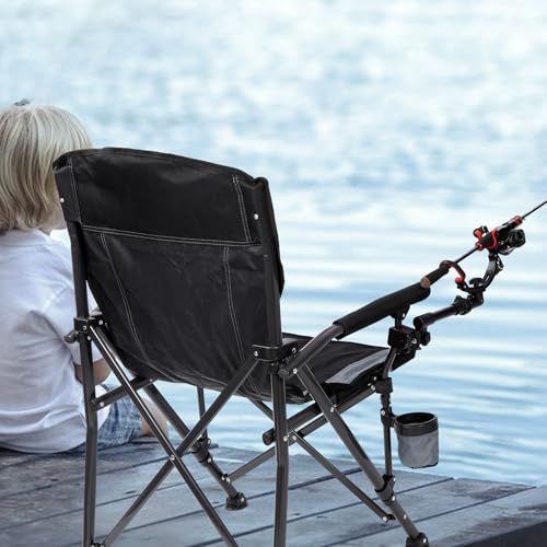 REDCAMP 360° Adjustable Fishing Rod Holders, Non-Slip Silicone Fishing Pole Holders for Chair & Ground Mount, 1/2/4 Pack - color: 1 Pack