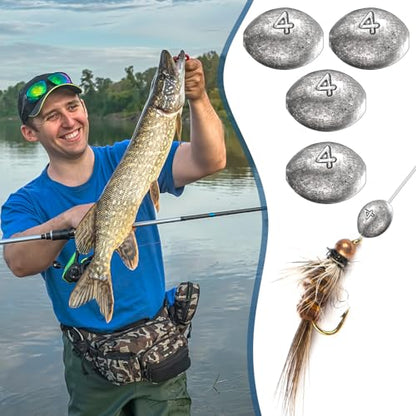 Egg Fishing Sinker Weights Kit Egg Weights Rig Drop Bass Casting Fishing Sinkers Saltwater Freshwater Gear Tackle - size: 4oz