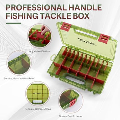 Goture Fishing Lures with Tackle Box and Fishing Tool Kit Set for Adults, Include Fish plier, Fish Ruler, Fishing Gripper,Gloves Weigh Scale with Gift Box - color: Gift Boxed, size: Tools Set+Lure Kit+Scale+CR Gloves