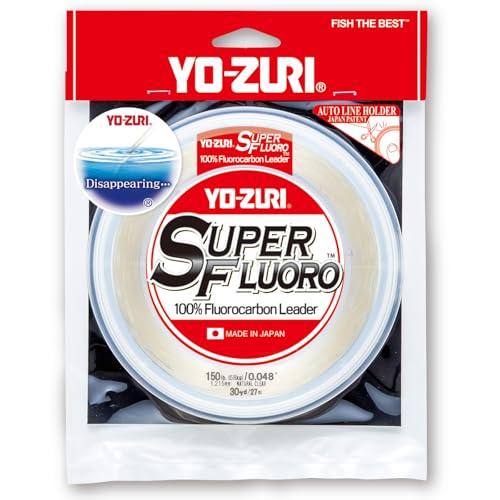 YO-Zuri Fluorocarbon Line Super Fluoro 30YDS/100YDS Color: Clear - style: 30yds 150lbs