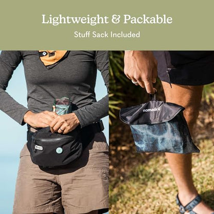 Nomadix Ultralight Towel - Quick Dry & Super Lightweight - Perfect As A Pack Towel to Save On Space - Made with Recycled Materials - Palms Night - 30x54 - color: Palms Night