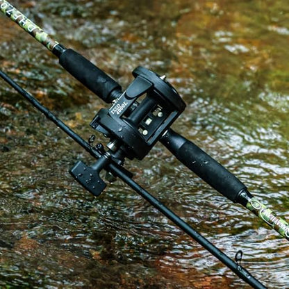 Sougayilang Fishing Rod Combo with Conventional Reel, Medium Heavy for Catfish Salmon and Steelhead Saltwater Fishing - size: 7'6"