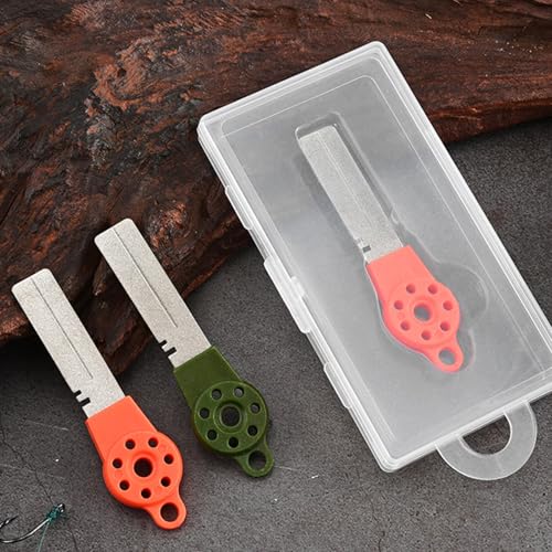Fish Hook Sharpener Fish Hook File Sharpening Whetstone Sharpening Tool Accessories Grinding Portable Multifunctional Fishing Sharpener
