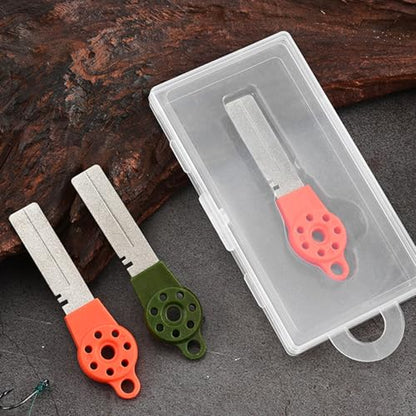 Fish Hook Sharpener Fish Hook File Sharpening Whetstone Sharpening Tool Accessories Grinding Portable Multifunctional Fishing Sharpener