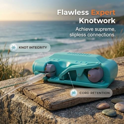 Automatic Fishing Knot Tying Tool, Electric Lure GT Knotter, Professional Knotting Machine, Quick Tying Device Fishing Hook Tier Knots Gift for Fishing Lovers - color: Charging-Blue