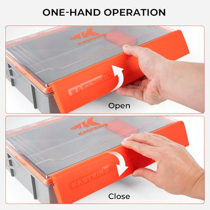 KastKing HyperSeal Waterproof Tackle Box, 3700 Deep Tackle Trays, Fishing Tackle Box Organizer With Exterior Stickers, Fishing Gear & Fishing Accessories Storage, 1 Pack No Compartment - size: 3700 Deep(1 Pack no compartment)