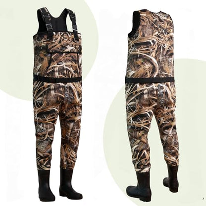 Neoprene Fishing Waders for Men, Waterproof Chest Waders - size: 13#