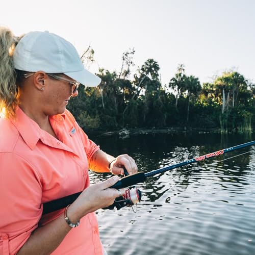 Ugly Stik 50th Anniversary Spinning Reel and Fishing Combo, 6’6”, 2-Piece, Medium Power Rod, Strong and Sensitive, Ergonomic Reel Seat, Durable Guides