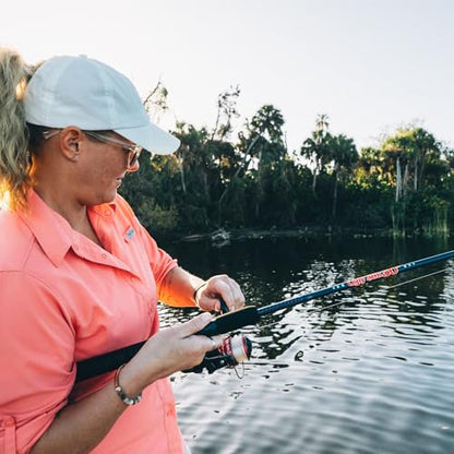 Ugly Stik 50th Anniversary Spinning Reel and Fishing Combo, 6’6”, 2-Piece, Medium Power Rod, Strong and Sensitive, Ergonomic Reel Seat, Durable Guides