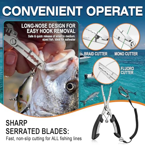 Digital Fish Scale with Fish Gripper, Waterproof Fishs Scales Digital Weight with LCD, 55lb Capacity, Portable Fishs Weigh Kit & Fishings Accessories for Fly& Ice Fishing, Fishing Gear - Gift for Men