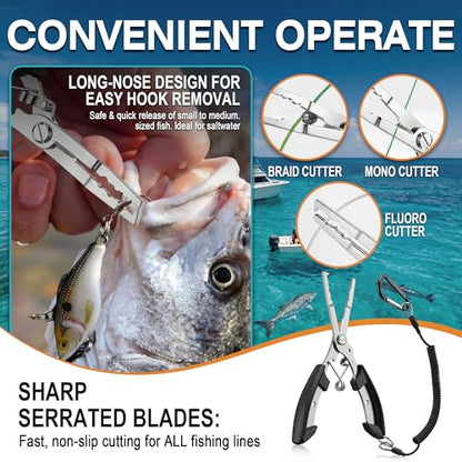 Digital Fish Scale with Fish Gripper, Waterproof Fishs Scales Digital Weight with LCD, 55lb Capacity, Portable Fishs Weigh Kit & Fishings Accessories for Fly& Ice Fishing, Fishing Gear - Gift for Men