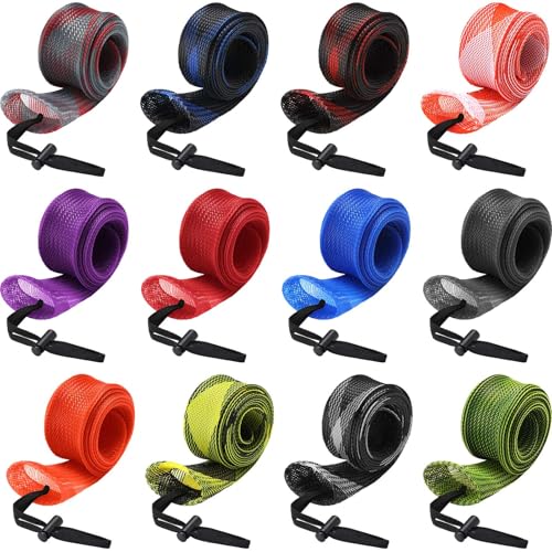Woanger Lengthen Fishing Rod Sleeve Socks Covers Braided Mesh Rod Protector Fishing Tools Accessories for Bait Casting Sea - size: 83 x 0.12"