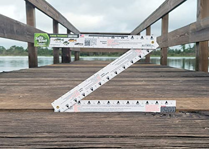 Salty Bones Florida Freshwater Lawstick - 36" Folding Fishing Ruler - Made in The USA - Updated for 2026 - Newest Version