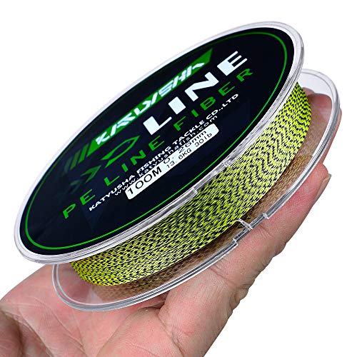 Braided Fishing Line, Abrasion Resistant Zero Stretch Braided Lines 4/8 Strands Super Strong Superline 6Lb -100Lb Test 109/328/547/1094/2187 Yards - color: Yellow/Black(4 Strand), size: 10 LB (109 Yards)