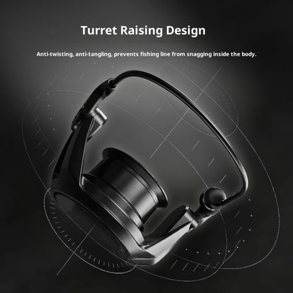 1pcs Ultralight Spinning Reel, Micro Fishing Reel with CNC Aluminum Metal Spool & Slow Oscillation System Smooth Drag Baitcasting Reel for Trout & Panfish, Freshwater Saltwater - size: 1000