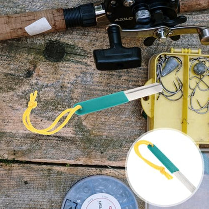 Abaodam Portable Fishing Hook Sharpener with Abrasive Material, High Hardness and Precision Production for Outdoor Tools, Compact Fishhook File for Efficient Sharpening of Fishing Gear