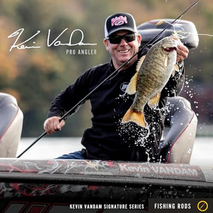 Lew's American Hero Tier 1 Casting Fishing Rod, HM50 Graphite Blank with Stainless Steel Guides, Split Grip EVA Handle, Multicam - size: 6'10", style: Med-heavy Power, Fast Action