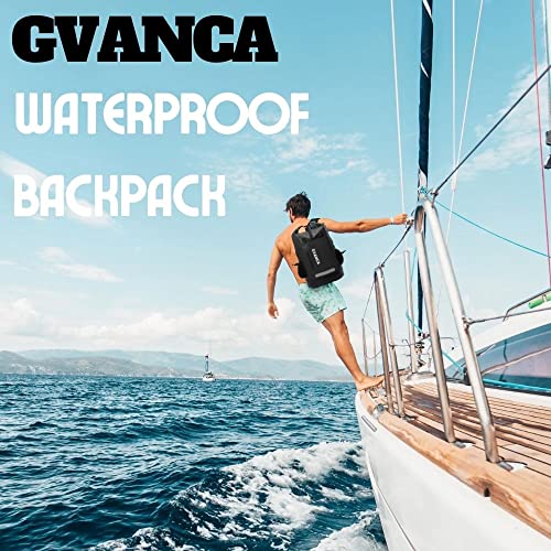 Waterproof Roll Top Kayak Dry Backpack, Floating Outdoor Dry Sack Boating Sailing Canoeing Rafting Fishing Camping 85L Black - color: Black, size: 85L