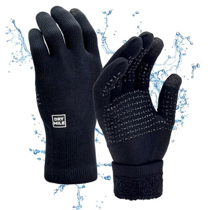 DRYMILE Alpine Waterproof Dexterity Gloves – Thermal Fleece Gloves for Men & Women – Touchscreen & Non-Slip Grip – Hiking, Skiing, Cycling, Fishing & Hunting. - size: Small