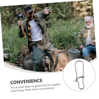 Fishing Buckle Sea Fishing Swivels Catfishing Holder Quick Feeder Fishing Bait Fishing Gadgets Sea - size: 2.4x0.7 cm