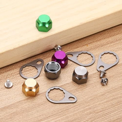 Fishing Reel Screw Nut Caps, Right Handle Knob Locking Plate Nut Replacement Parts - color: Purple, size: M8