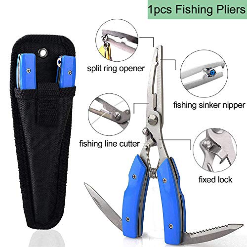 Unpainted Fishing Lures Making Kit DIY Blank Lures Crankbaits Minnow Jerkbait Hard Bait Set with Treble Hooks, Split Rings, Lure Eyes, Lure Stickers Lure Making Supplies Make Your Own Fishing Lures - style: 276pcs Lure Making Kit