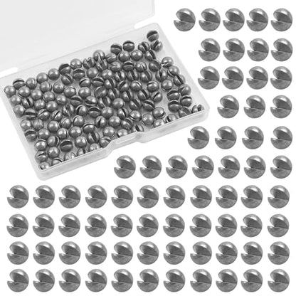 Split Shot Fishing Weights, 100pcs Round Split Shots Fishing Sinkers Removable Egg Weights Sinkers Clip On Weight Fish Line Sinker Tackle for Saltwater Freshwater - size: 2g-100pcs