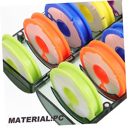 Fishing Line Storage Organizer Box with Spools Portable Fishing Reel Case for Management Durable Material Lightweight and Practical Tackle Accessory
