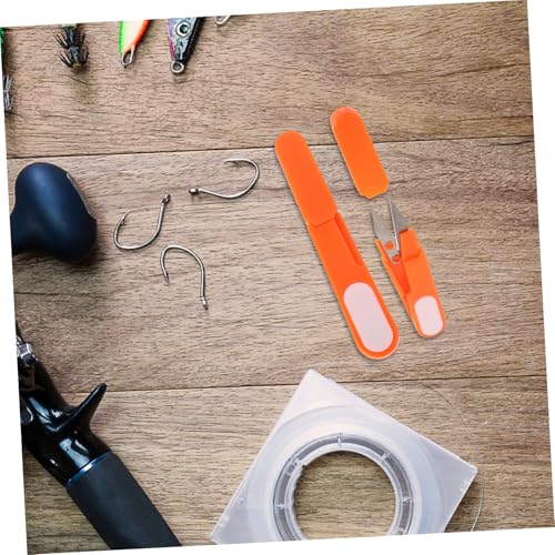Abaodam 1set Fishing Scissors for Braided Line Mini Shears for Anglers Efficient Plastic Fishing Line Cutters for Crafting and Sewing Set