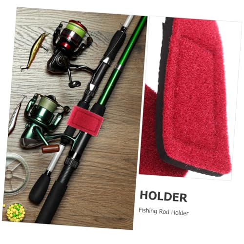 5Pcs Fishing Rod Ties Elastic Slip Fishing Rod Straps for Secure Rod Fixing Convenient Sticky System Durable for Outdoor Use Band