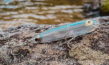 Heddon Zara Spook Topwater Fishing Lure - Legendary Walk-The-Dog Lure - color: Clear, style: Zara Puppy (1/4 Oz)