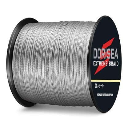 Extreme Braid 100% Pe Grey Braided Fishing Line 109Yards-2187Yards 6-550Lb Test Fishing Wire Fishing String-Abrasion Resistant Incredible Superline - size: 100m/109Yards 70lb/0.44mm