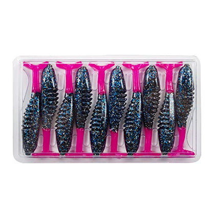 Bobby Garland Slab Hunt'R Soft Plastic Crappie Fishing Lure, 2.25 Inches, Pack of 10 - color: Bluegill Fire