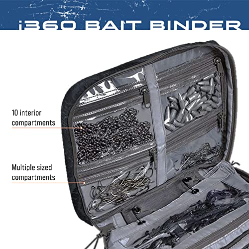 FROGG TOGGS Bait Binder, Fishing Tackle and Bait Storage, Salt Water Resistant Soft Sided Tackle Bag