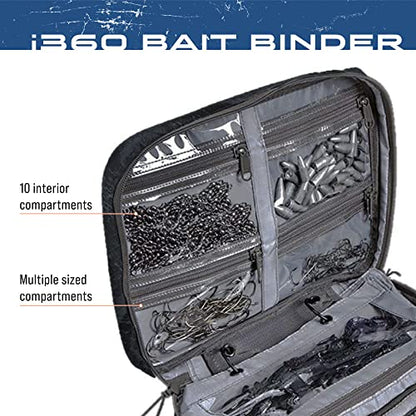 FROGG TOGGS Bait Binder, Fishing Tackle and Bait Storage, Salt Water Resistant Soft Sided Tackle Bag
