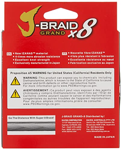 Daiwa J-Braid Grand 8 X 300 YDS Filler Spool - color: GRAY LIGHT, style: 300 Yards 6 Lb