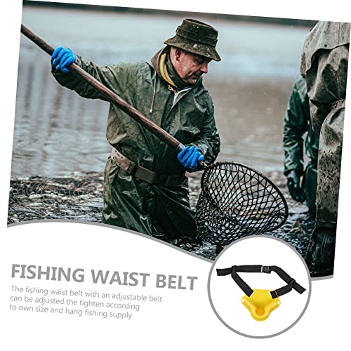 POPETPOP Band Fishing Rod Holder Pole Waist Belt Ice Fishing Rod Holder Fighting Wading Holder Fishing Tool