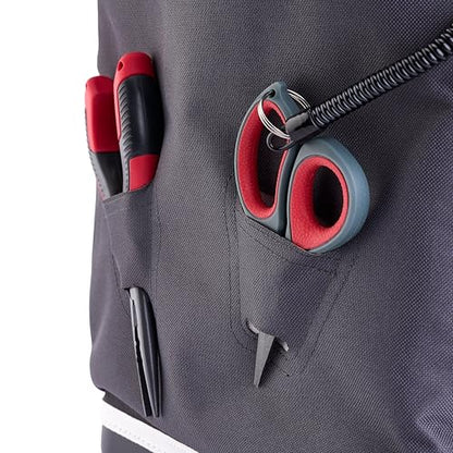 Plano Weekend Softside 3700 Tackle Backpack, Cutting-Edge Fishing Tackle Bag, Molded Waterproof Base, Spacious Storage, Die Cut Tool Sleeves, Daisy Chain Attachment Points - color: Slate, style: 3700 Backpack