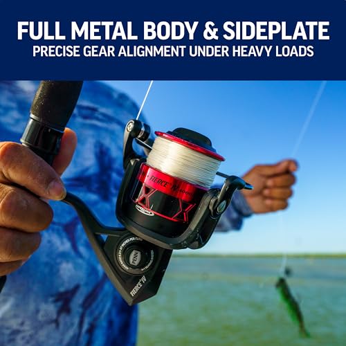 Penn Fierce IV Spinning Reel and Fishing Rod Combo - size: 5000 Size Reel - 8' - Medium Heavy - 2pc, style: Fierce IV