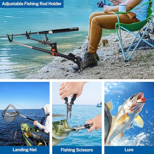 Fishing Advent Calendar 2025 for Men & Teen Boys – 24-Day Christmas Countdown Calendar with Fishing Tools, Lures & Accessories – Fish Lip Gripper, Xmas Gift for Son, Husband, Boyfriend, Brother, Girl
