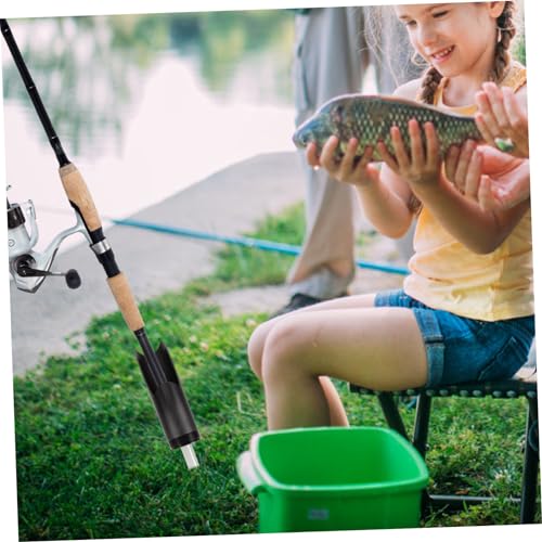 Portable Bank Fishing Rod Holder Spike Grounding Rod for Beach Surf Fishing Pole Support