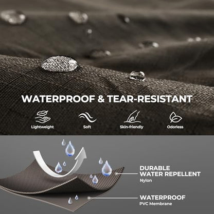 Calamus WaveWalker Fishing Waders for Men & Women, 100% Waterproof PVC Waders with Slip-Resistant Boots, Tear-Resistant Nylon - color: Brown, size: 13