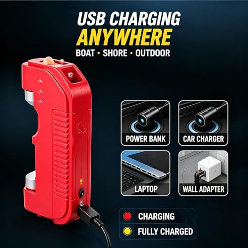 2026 Upgraded Electric Automatic Fishing Knot Tying Tool, USB Rechargeable GT/PR Knotter, Quick Fishing Hook Line Knot Tier, Portable Fishing Knot Machine Gift for Anglers - color: Black